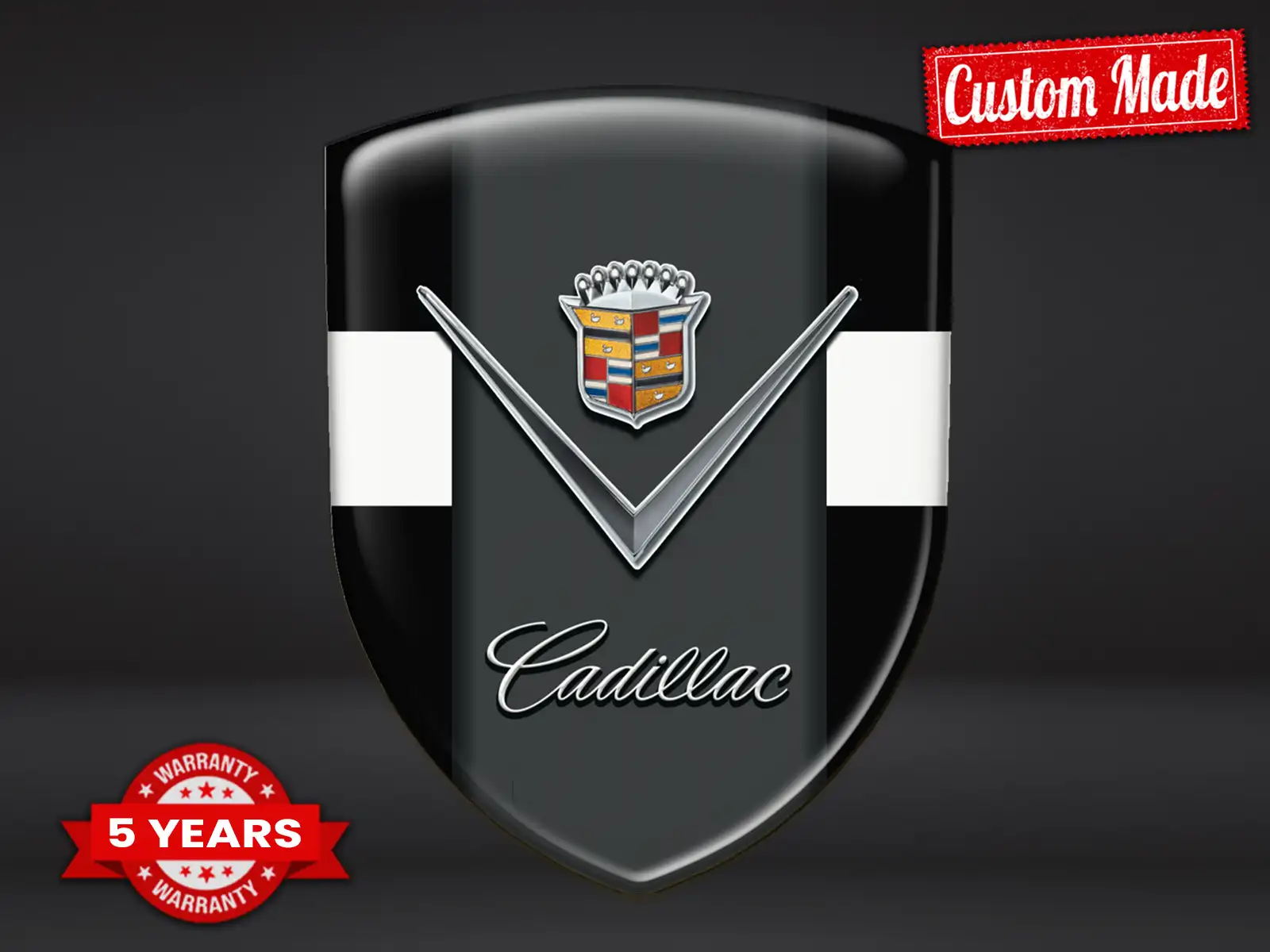Cadillac Pegatina Silicona Edición Limitada Drift Cúpula Auto ST